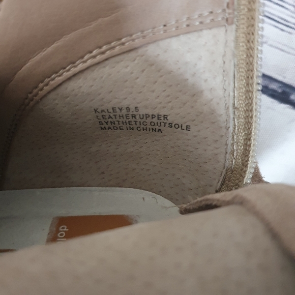 Dolce Vita Kaley Leather Taupe Suede Bootie Taupe Size 9.5 - Picture 8 of 8